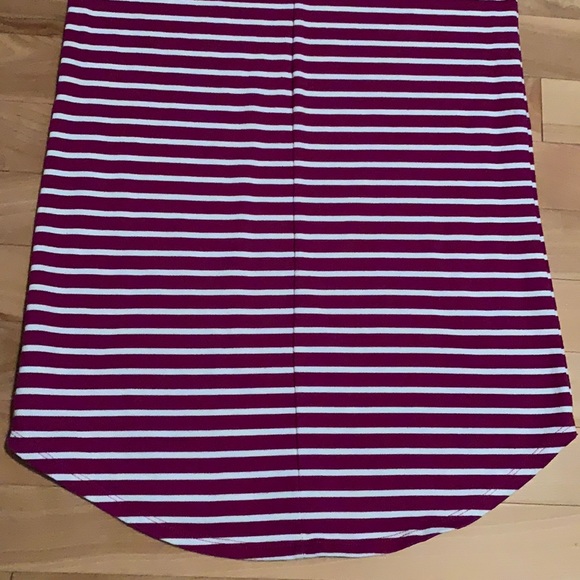 EUC Gymboree Fuchsia Striped Summer Short Sleeve Dress with watermelon -size 14 - Picture 9 of 13